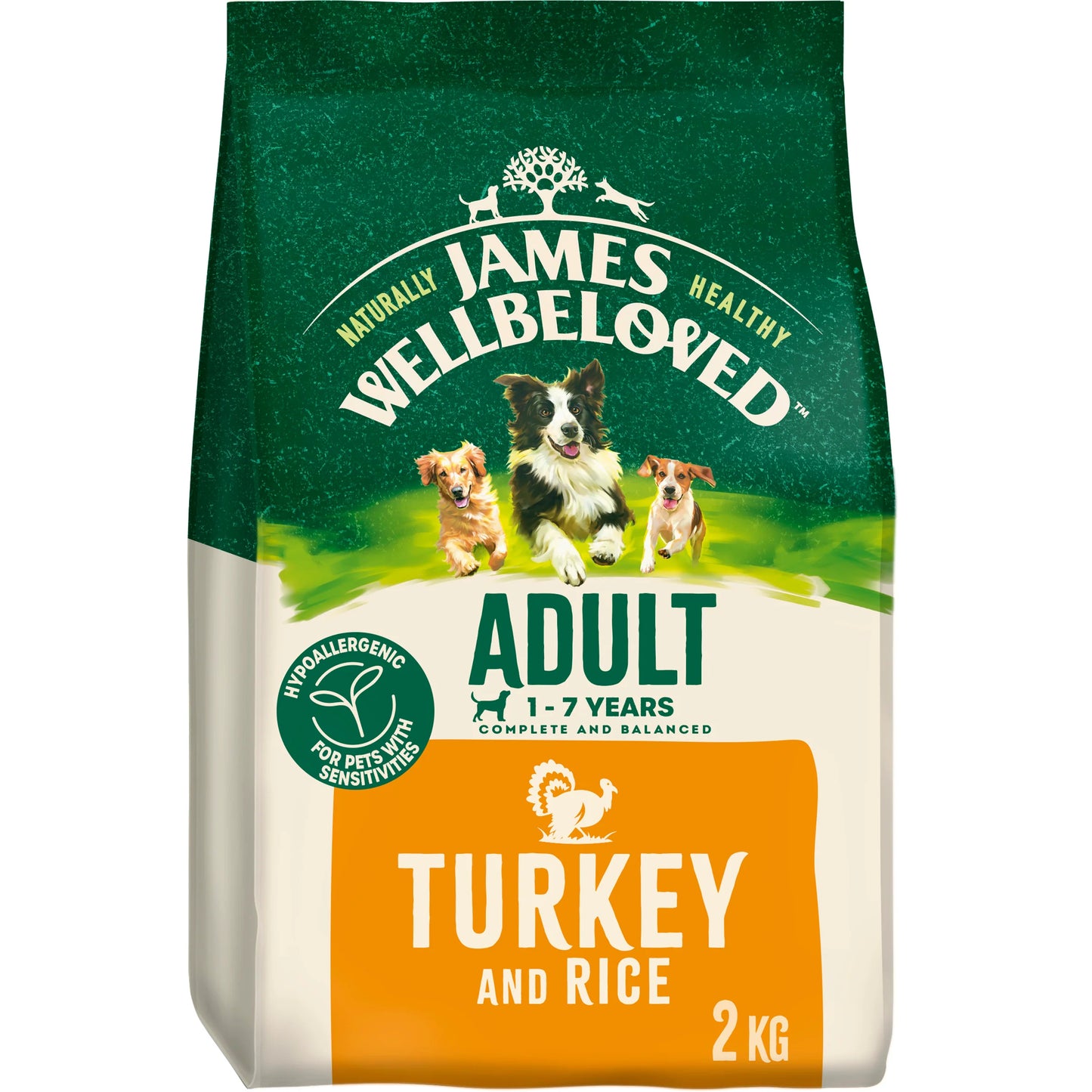 Wellbeloved Turkey and Rice Adult 2kg