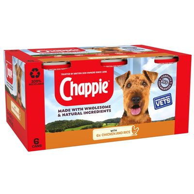 Chappie Chicken and Rice Tins 6x412g