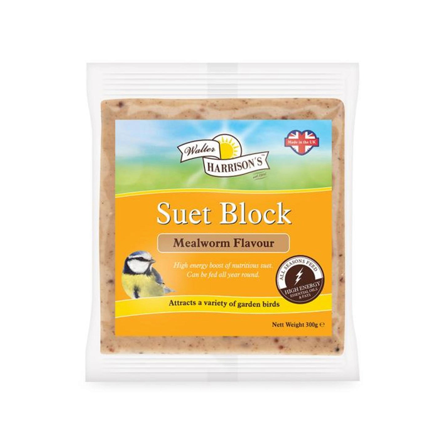 Harrisons Suet Block with Mealworms 280g