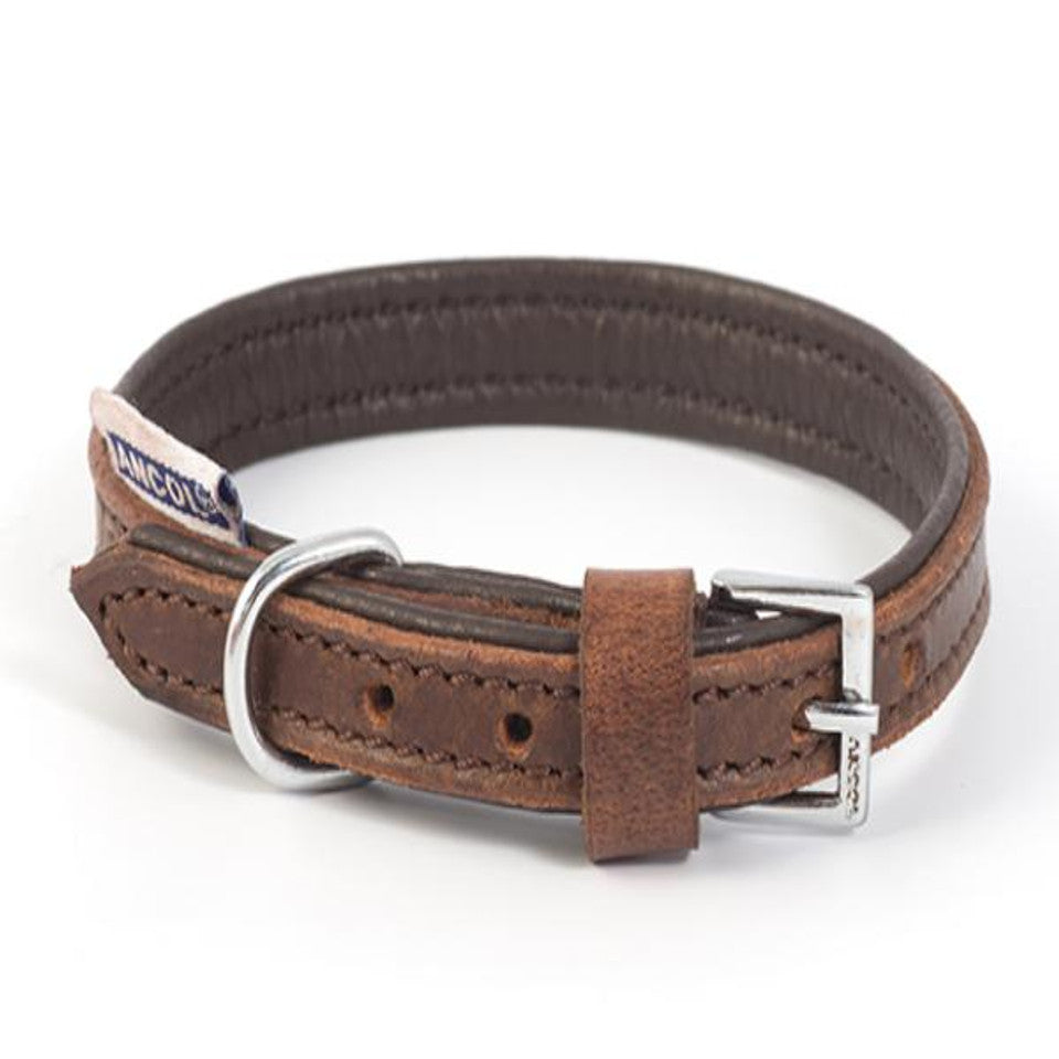 Ancol Vintage Leather Padded Collar Size 3