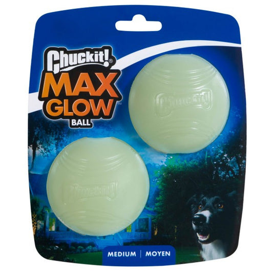 Chuckit Max Glow Balls Medium (2pk)