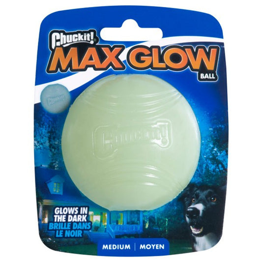 Chuckit Max Glow Ball 1 Pk Medium 6.5cm