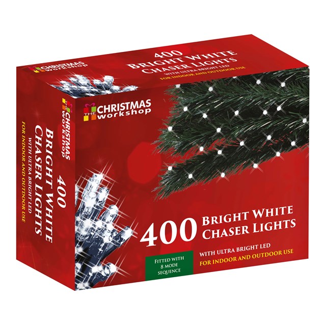 400 LED Bright White Chaser Lights