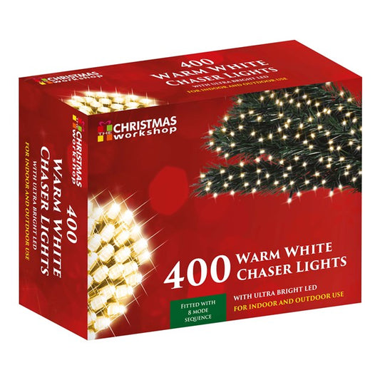 400 LED Chaser Lights Warm White