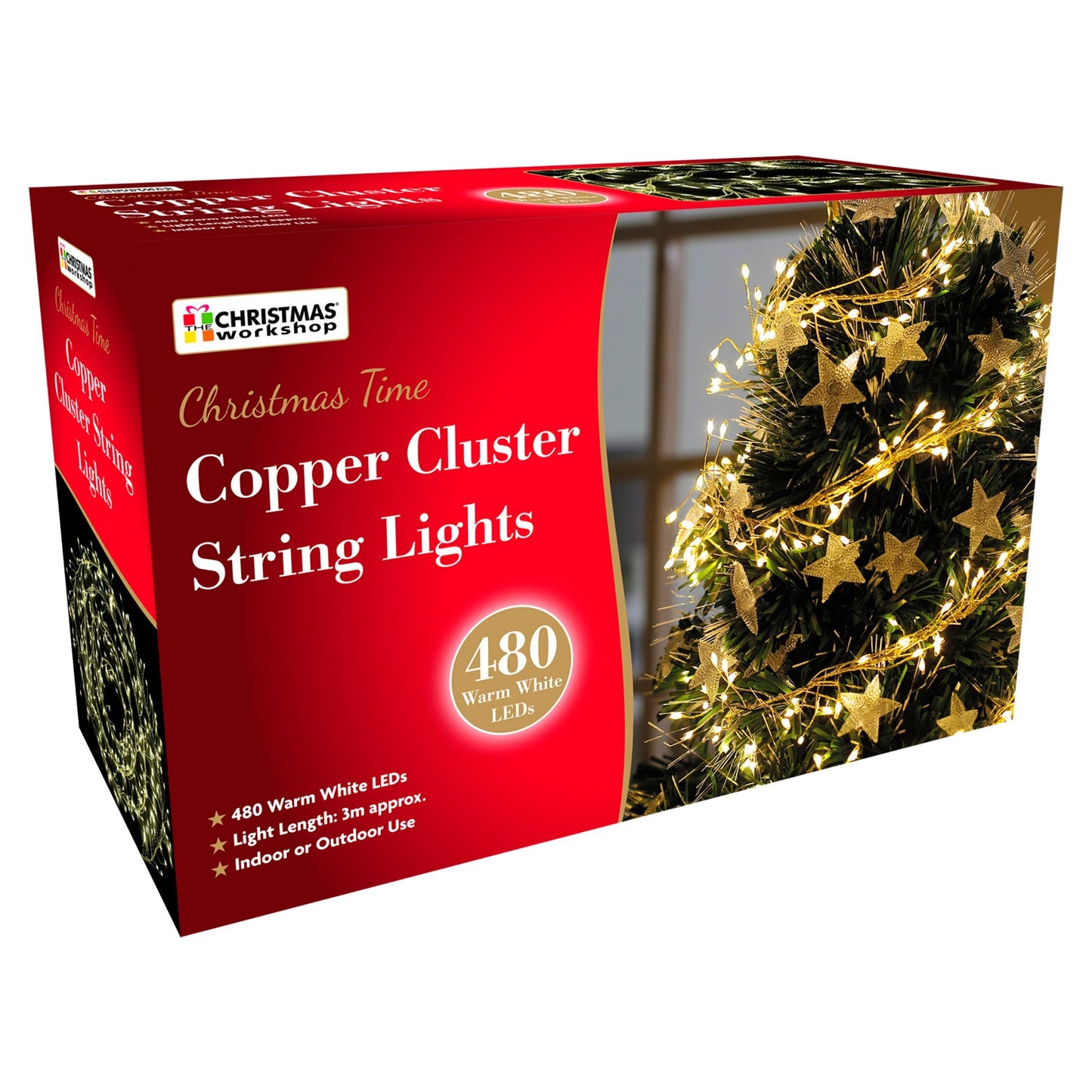 480 Copper LED Cluster String Lights