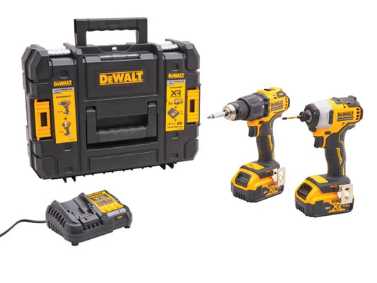 DeWalt 18V Combi Drill & Impact Driver with 2 X 5Ah Li-ion Batteries