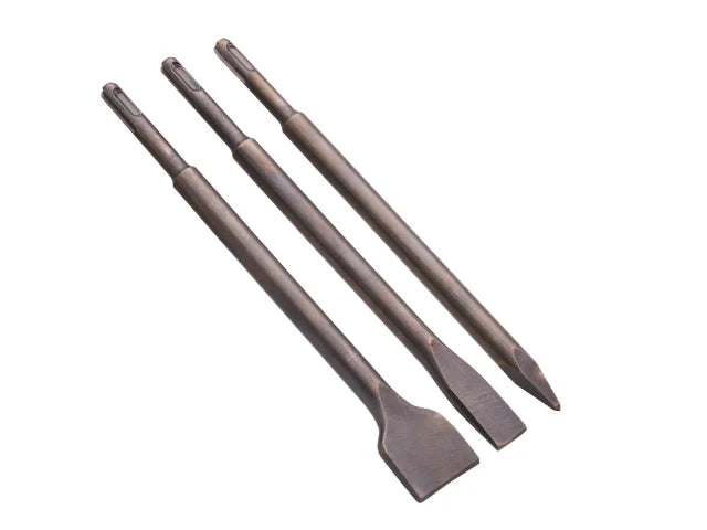 Faithfull 3 Piece SDS+ Chisel Bit Set