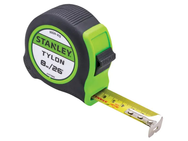Stanley Hi-Vis Tylon Tape Measure 8m (26ft)