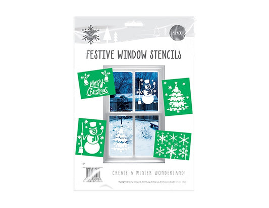 Festive Window Stencils