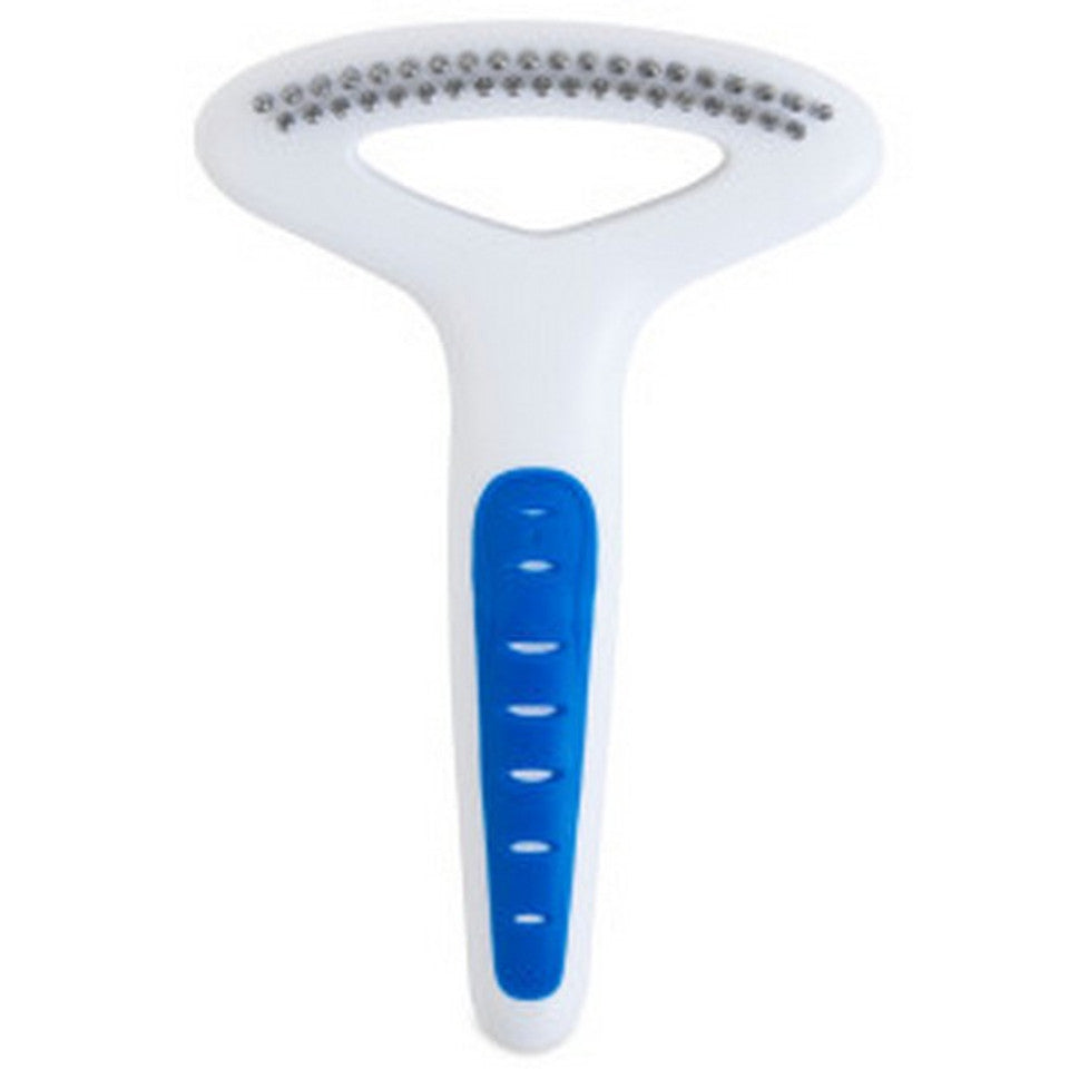 JW Gripsoft Grooming Double Row Undercoat Rake
