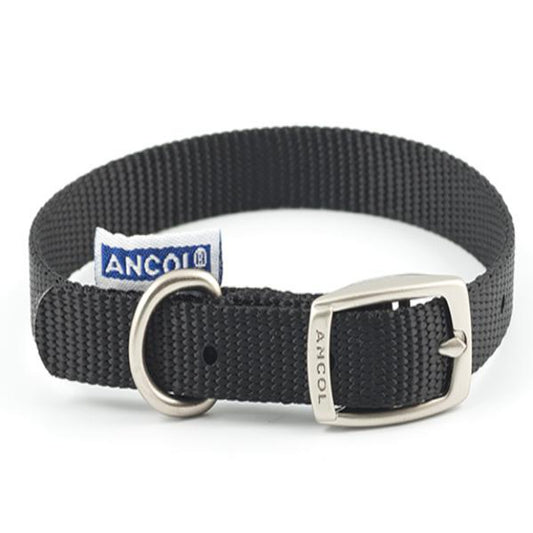 Ancol Nylon Collar Black 16 Inch