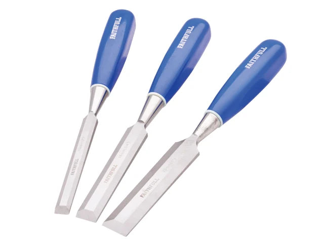 Faithfull 3 Piece Blue Chisel Set