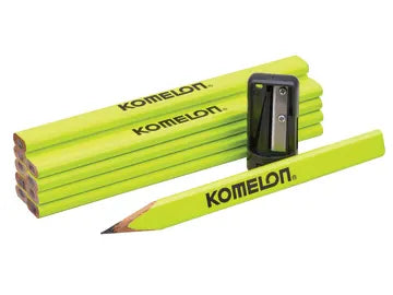 Komelon Carpenters Pencils & Sharpener Set