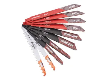 Faithfull 10 Piece Sabre Saw Blade Set